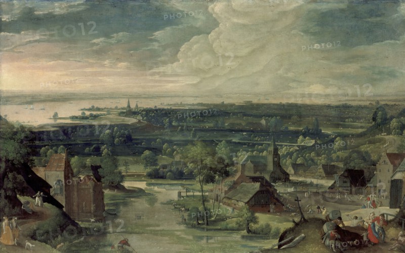 River Landscape, 1578. Creator: Hans Bol.