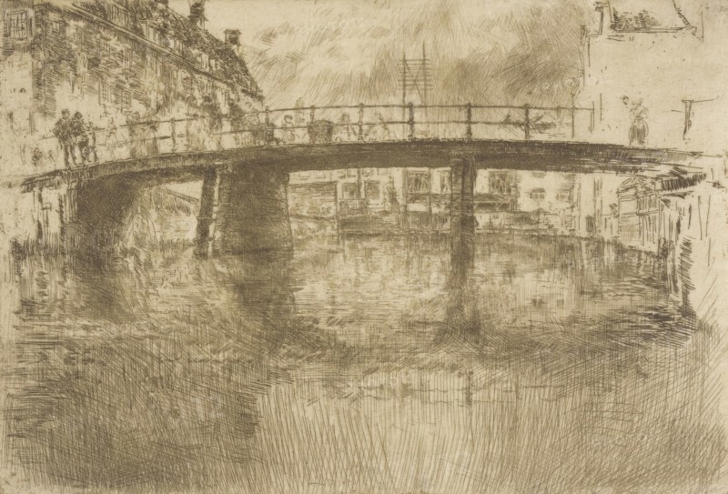 Bridge, Amsterdam, 1889. Creator: James Abbott McNeill Whistler.