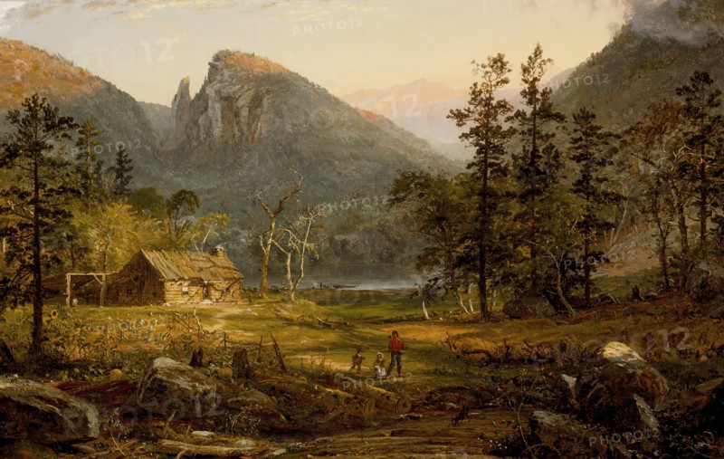 Pioneer's Home, Eagle Cliff, White Mountains, 1859. Creator: Jasper Francis Cropsey.