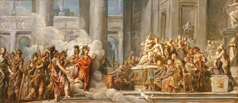 The Arrival of Aeneas in Carthage, between 1772 and 1774. Creator: Jean Bernard Restout.