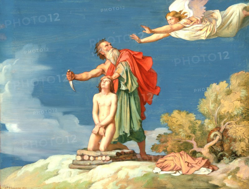 The Sacrifice of Isaac, 1860. Creator: Hippolyte-Jean Flandrin.