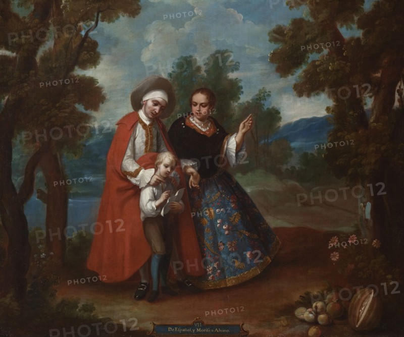 VII. From Spaniard and Morisca, Albino (De español y morisca, albino) (image 1 of 6), c1760. Creator: Juan Patricio Morlete Ruiz.