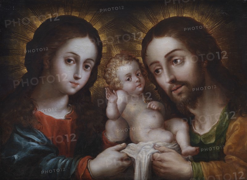 The Holy Family (La sagrada familia), second half of 17th century. Creator: Nicolás Rodríguez Juarez.