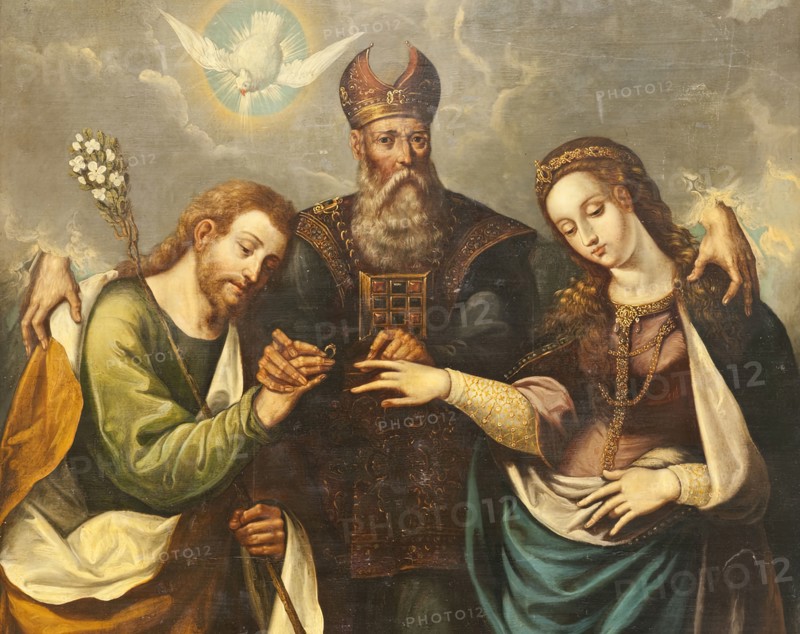 The Marriage of the Virgin (Desposorios del la Virgen) (image 5 of 5), 1668. Creator: Pedro Ramirez de Contreras.