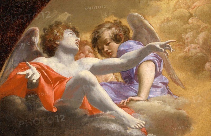 Model for Altarpiece in St. Peter's (image 2 of 2), 1625. Creator: Simon Vouet.