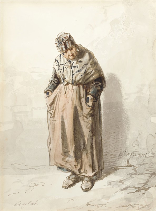 Aglaé, between c1859 and c1860. Creator: Paul Gavarni.