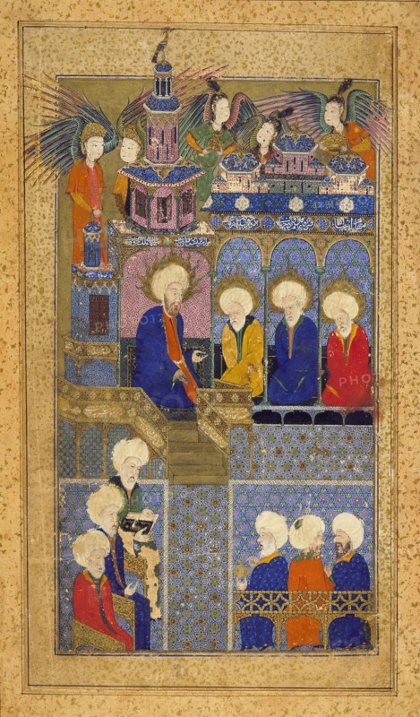 Sultan Suleyman in the Guise of King Solomon..., c1558. Creator: Unknown.