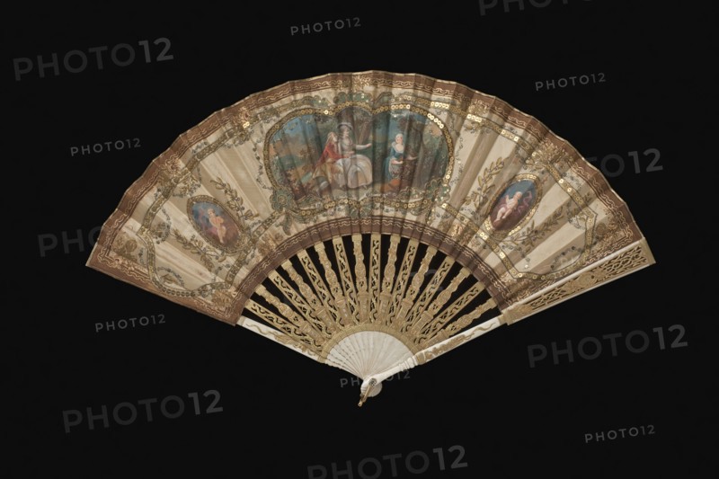 Woman's Folding Fan (image 1 of 2), c1780. Creator: Unknown.