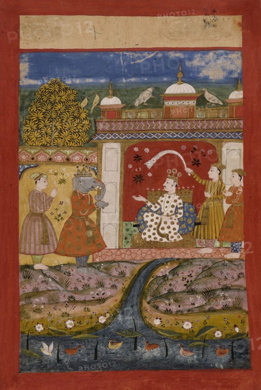 Shankarabharana Ragaputra, Folio from a Ragamala (Garland of Melodies), c1675. Creator: Unknown.