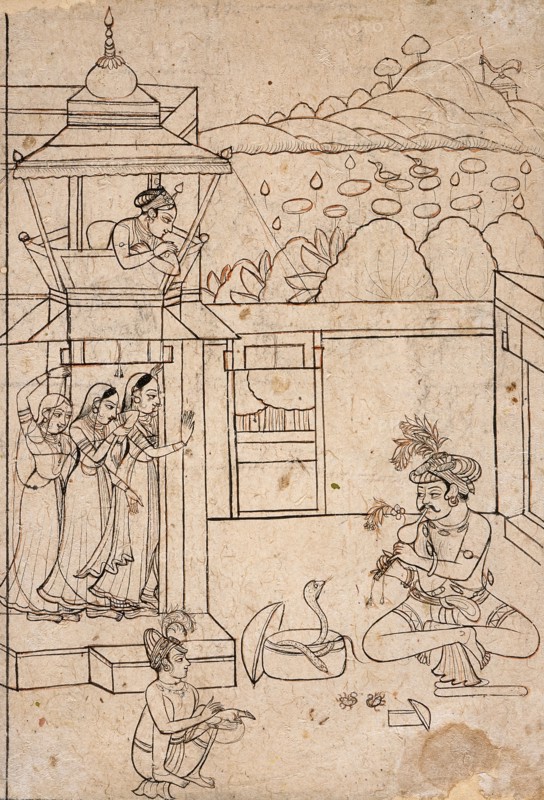A Snake Charmer, between 1800 and 1825. Creator: Unknown.