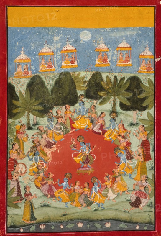 Krishna's Dance of Delight (Rasa Lila), between c1675 and c1700. Creator: Unknown.
