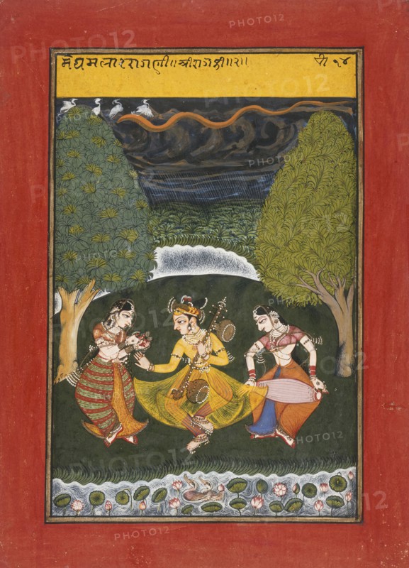 Megha Mallar Raga, Folio from a Ragamala (Garland of Melodies), between c1725 and c1750. Creator: Unknown.