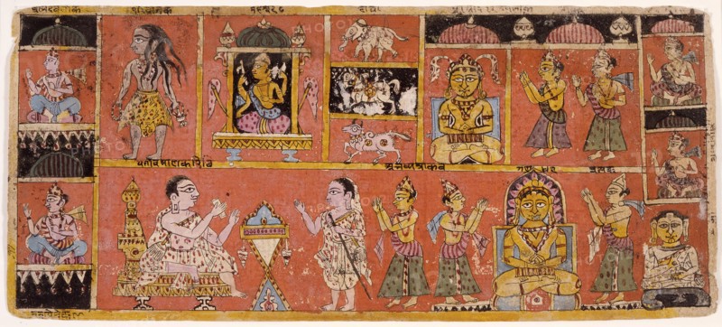 Various Heavens, Folio from a Samgrahanisutra (Book of Compilation), between 1575 and 1600. Creator: Unknown.