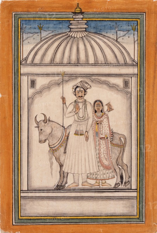 Shiva and Parvati, 18th century. Creator: Unknown.