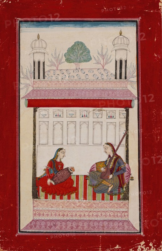 Karnati Ragini, Folio from a Ragamala (Garland of Melodies), between c1730 and c1740. Creator: Unknown.