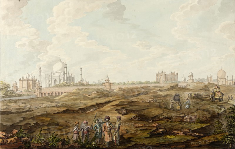 Landscape with the Taj Mahal, between c1800 and c1825. Creator: Unknown.