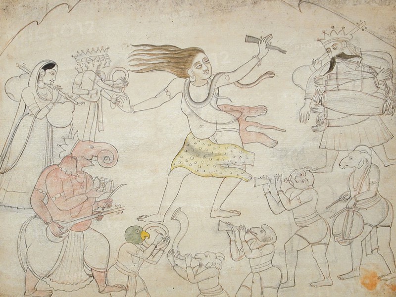 Shiva's Twilight Dance, between c1775 and c1800. Creator: Unknown.