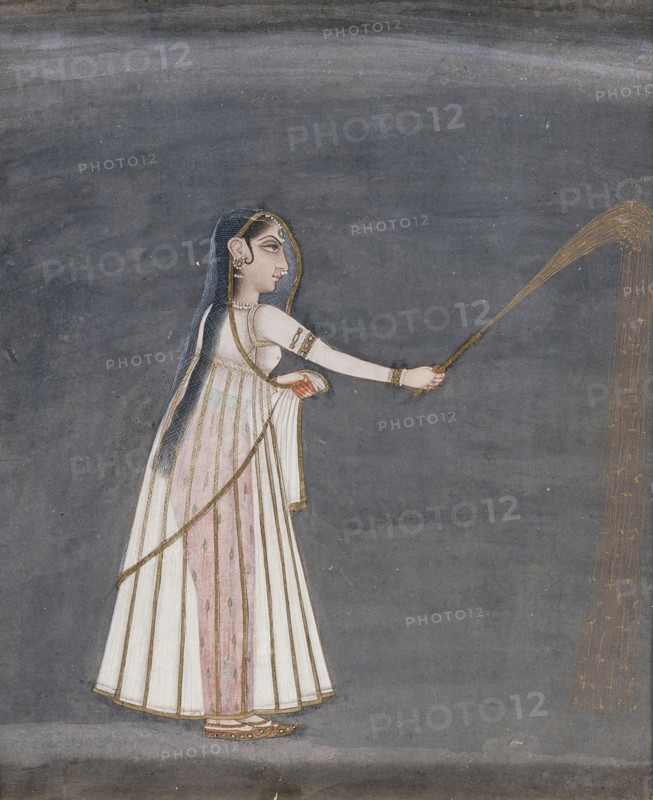 Woman Holding a Sparkler, c1760. Creator: Unknown.