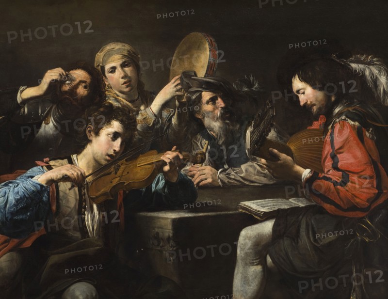 A Musical Party (image 2 of 2), c1626. Creator: Valentin de Boulogne.