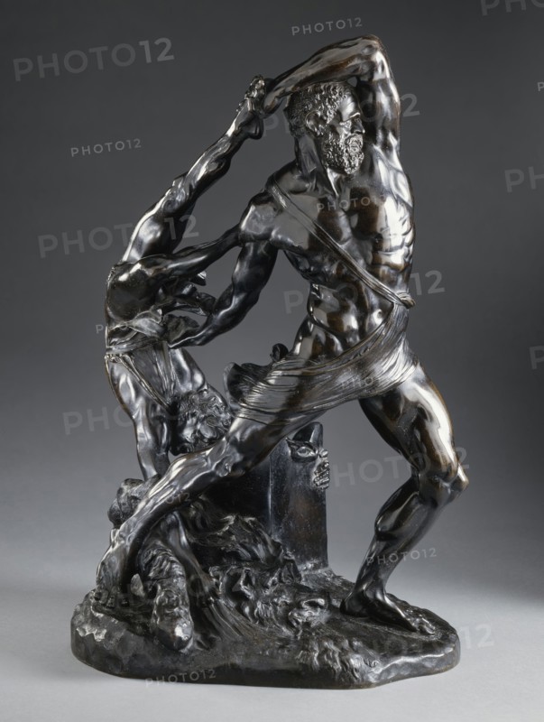 Hercules and Lychas, Modelled in 1796; this cast c.1825-1850. Creator: Antonio Canova.