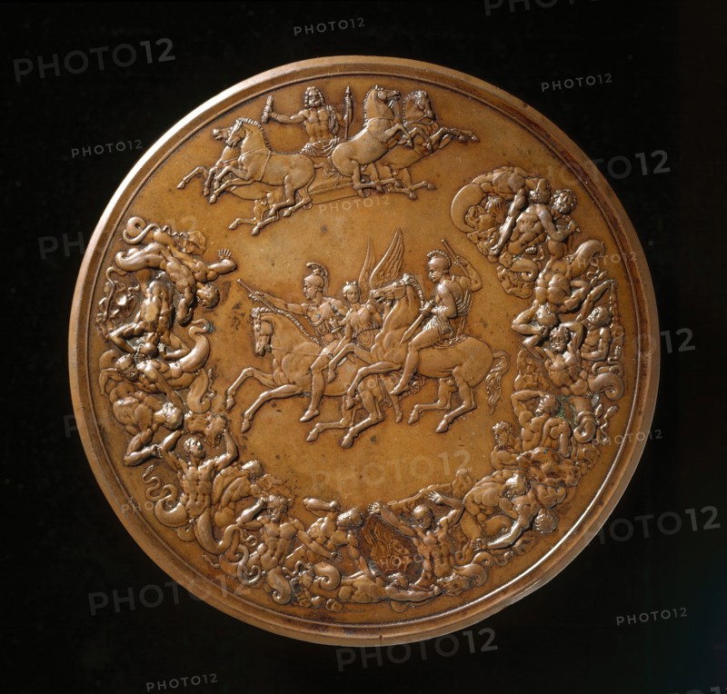 Waterloo Medallion (image 1 of 2), (1784-1855). Creator: Benedetto Pistrucci.