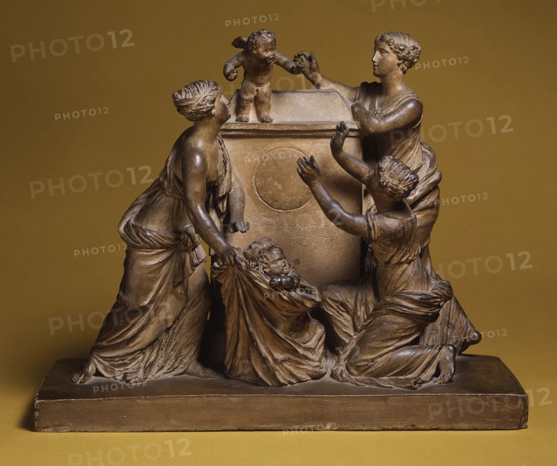 Clock Model with the Selling of Cupids, 1802. Creator: Circle of Claude Michel.