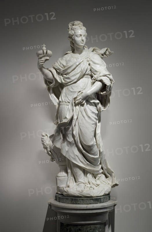 Pair of Allegorical Figures of Wealth and Prudence, from Palazzo Giugni, Florence..., c.1703-c.1708. Creator: Giovanni Baratta.