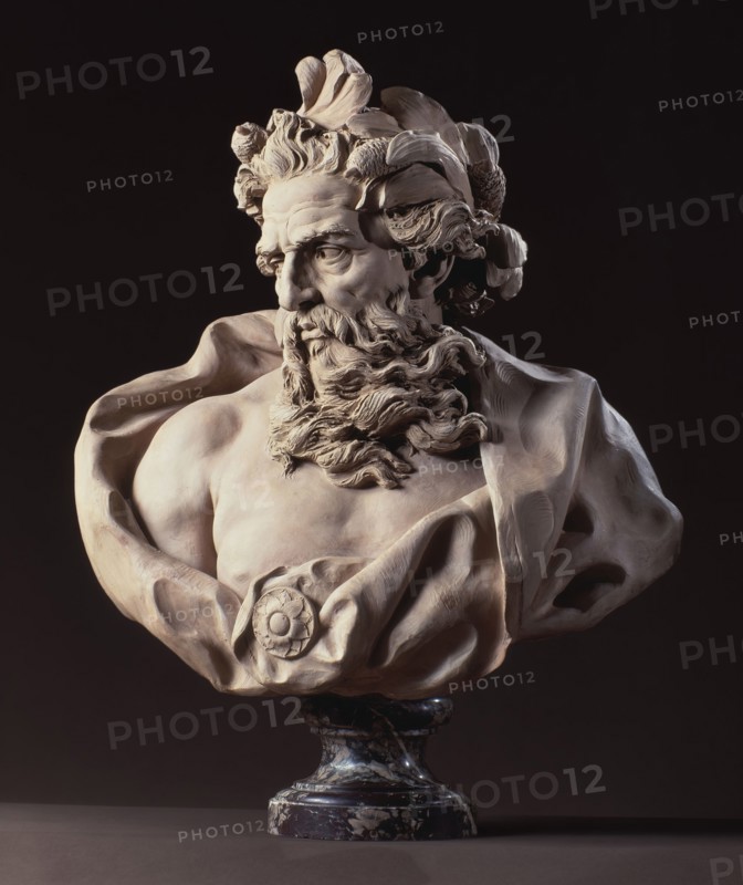 Bust of Neptune, between 1725 and 1727. Creator: Lambert-Sigisbert Adam.