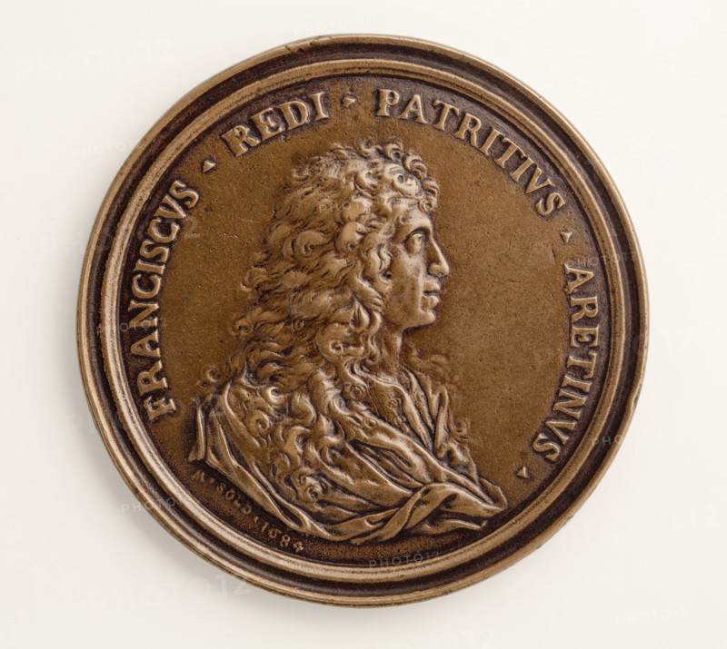 Medal of Francesco Redi: Bacchic Scene (image 1 of 2), 1684. Creator: Massimiliano Soldani.