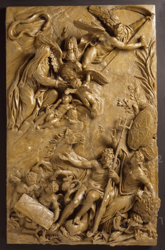 Apotheosis of Antonio Manoel da Vilhena, Grand Master of Malta, between c.1725 and c.1729. Creator: Massimiliano Soldani.
