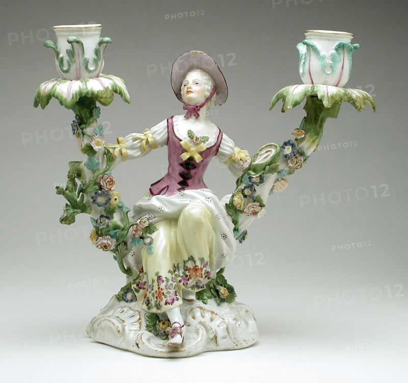 Pair of Candelabra (image 2 of 2), between 1760 and 1770. Creator: Meissen Porcelain.