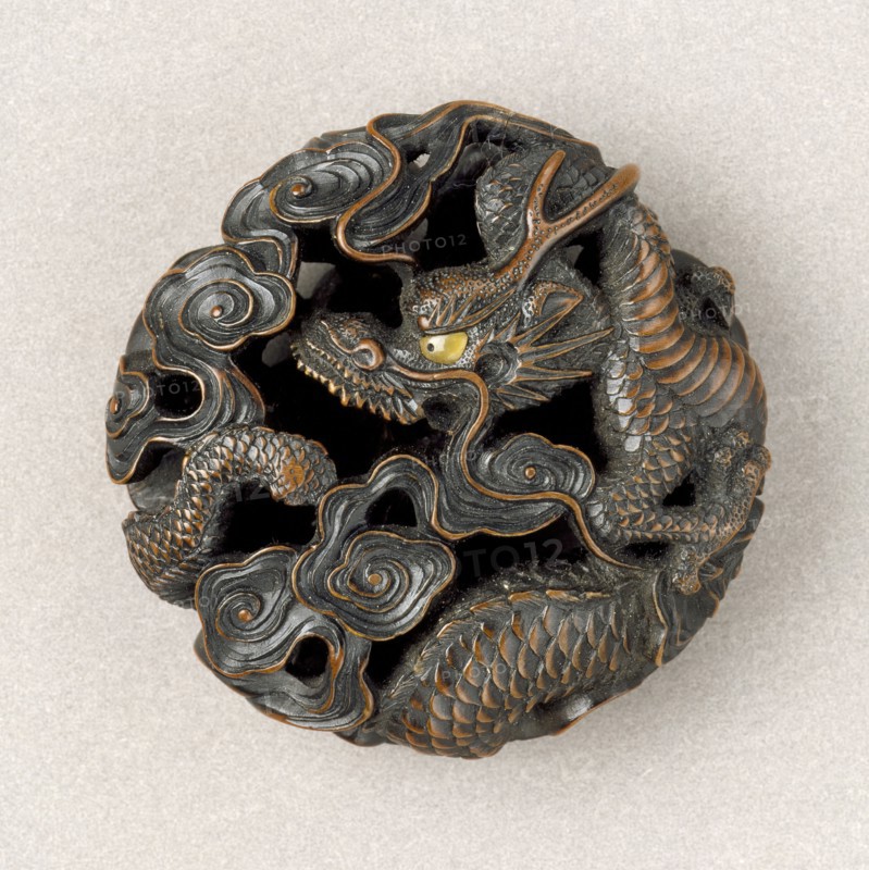 Dragon in Clouds, First half of 19th century. Creator: Naito Toyomasa.