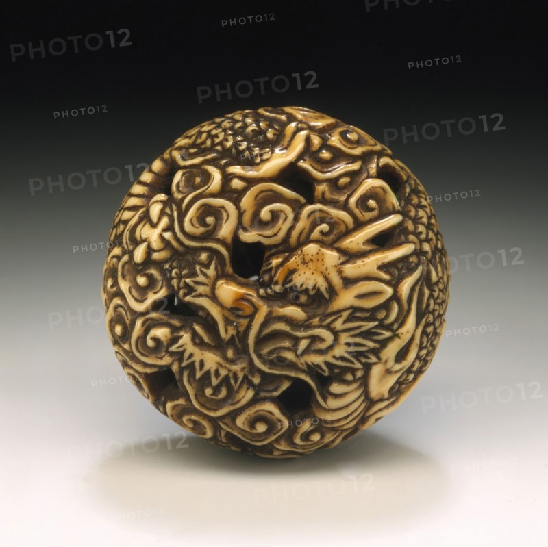 Dragon and Clouds, First half of 19th century. Creator: Okakoto.