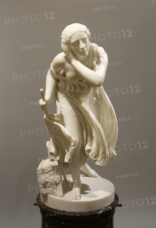 Nydia, The Blind Flower Girl of Pompeii, Modeled 1855; carved c.1888. Creator: Randolph Rogers.