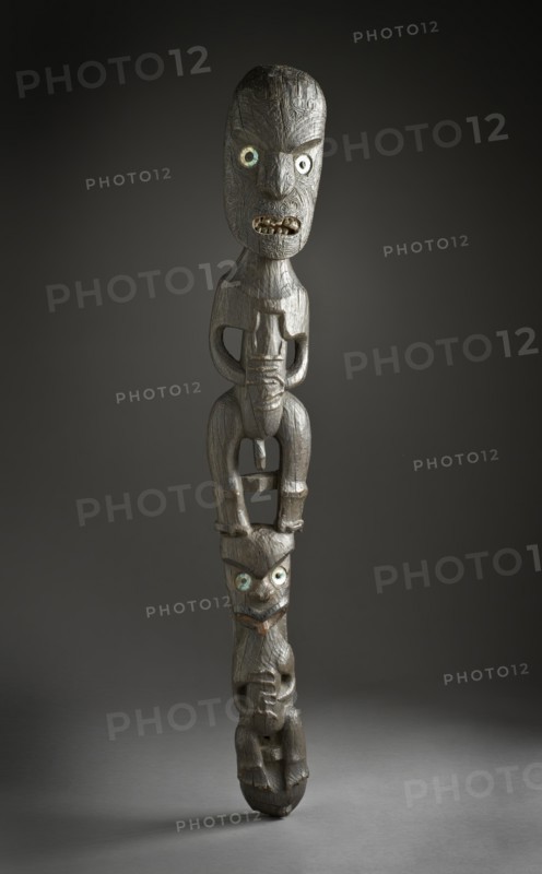 Gable Peak Figure (teko teko) (image 1 of 2), c.1800. Creator: Unknown.