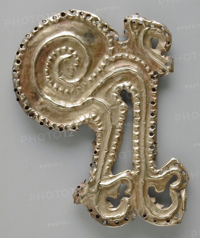 Gold Ornament with Embossed Decoration, 700 B.C.-A.D. 200. Creator: Unknown.