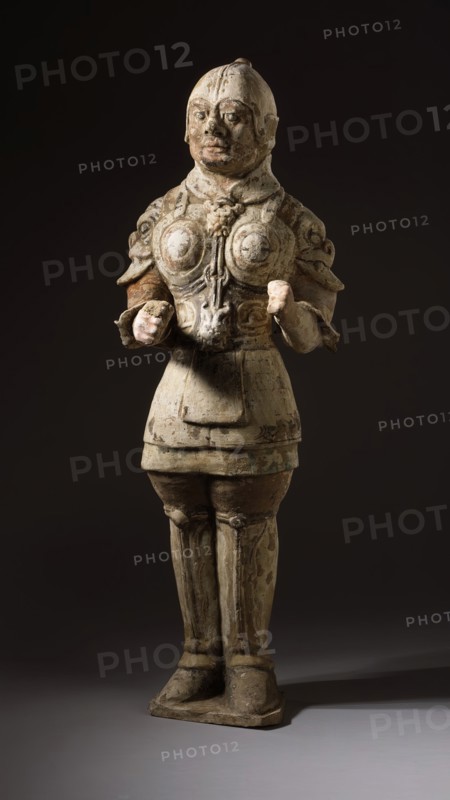 Funerary Sculpture of a Soldier, between c.618 and c.700. Creator: Unknown.