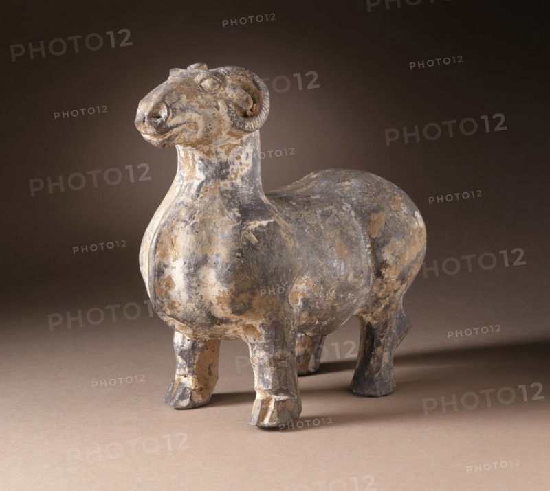 Funerary Sculpture of a Ram, 25-220. Creator: Unknown.