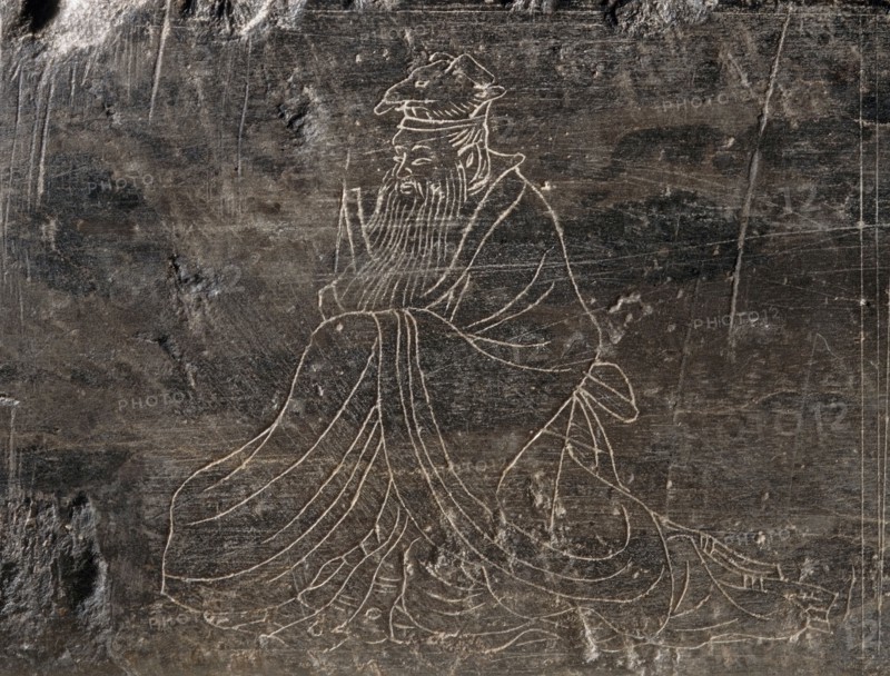 Tombstone of Zhu Dezhong (874-921) with the Figures of the Twelve-Year Chinese Zodiac..., 921. Creator: Unknown.