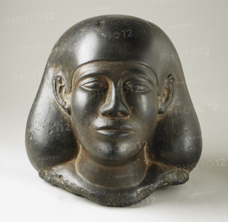 Head of a Man, 26th-30th Dynasty (664-343 BCE). Creator: Unknown.