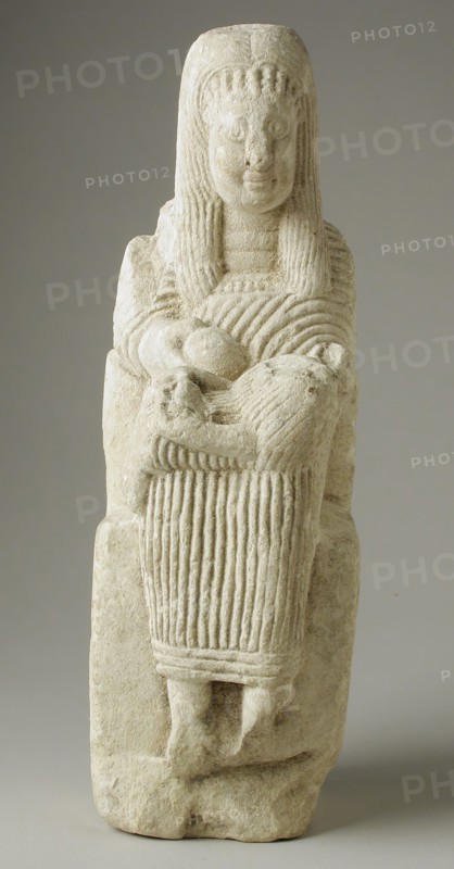 Sculpture of a Mother and Child, Late Roman Period-Early Coptic Period (200-400 CE) or modern. Creator: Unknown.