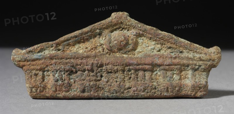 Figurine of a Temple Pediment, Ptolemaic Period-Roman Period (200 BCE-300 CE). Creator: Unknown.