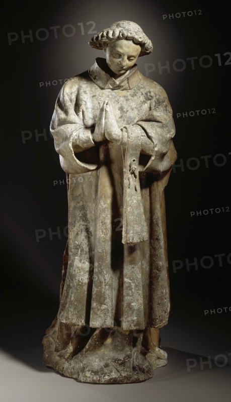 Ecclesiastical Figure in Prayer, between c.1400 and c.1420. Creator: Unknown.