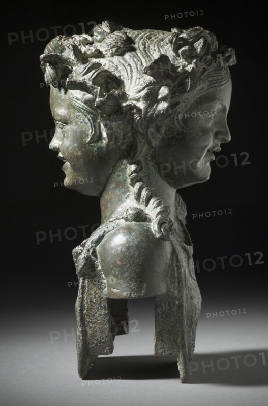 Janiform Herm with Young Male and Female Fauns (image 5 of 13), 1st century B.C.-1st century A.D.. Creator: Unknown.