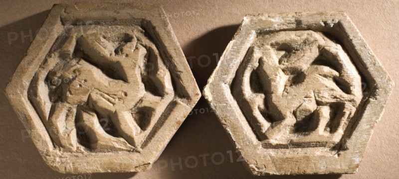 Polygonal elements (image 2 of 4), 11th century. Creator: Unknown.