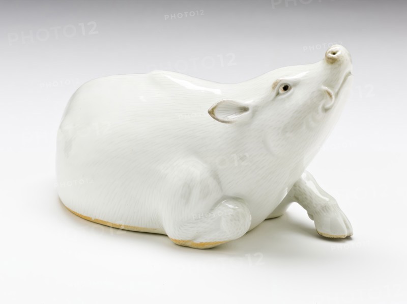 Okimono in the Form of a Reclining Boar, 19th century. Creator: Unknown.