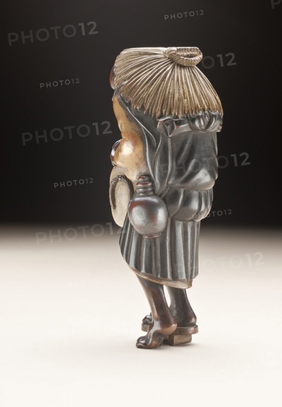 Drunken Buddhist Priest holding Broken Geta (image 2 of 2), Early to mid-19th century. Creator: Unknown.