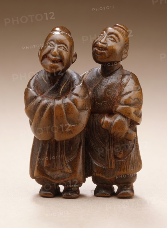 Kanzan and Jittoku: Two Zen Worthies, Late 18th century. Creator: Unknown.