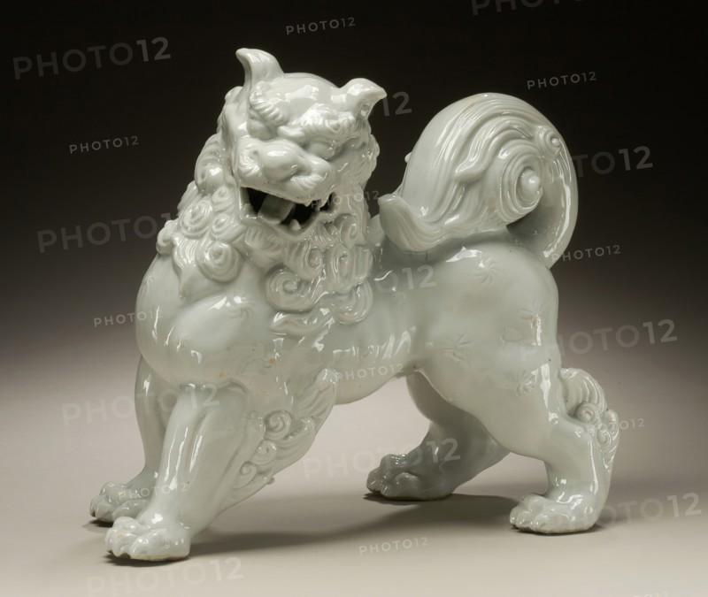 Standing Chinese Lion, Late 19th century. Creator: Unknown.