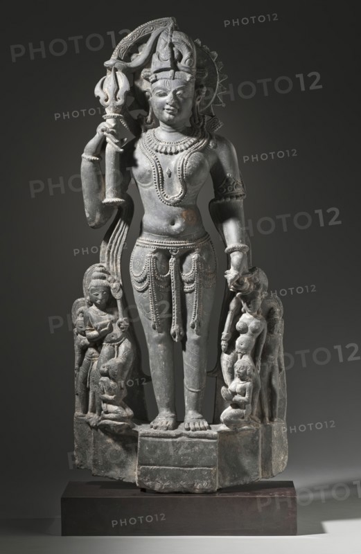 The Androgynous Form of Shiva and Parvati (Ardhanarishvara), 11th century. Creator: Unknown.